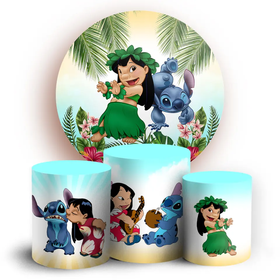 Kit panel circular trio de fundas - Lilo & Stitch