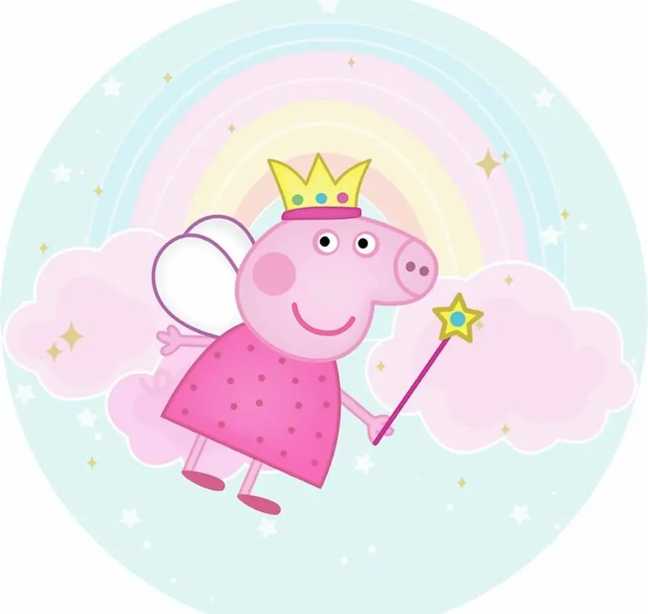 Panel Circular - Peppa Pig Hada