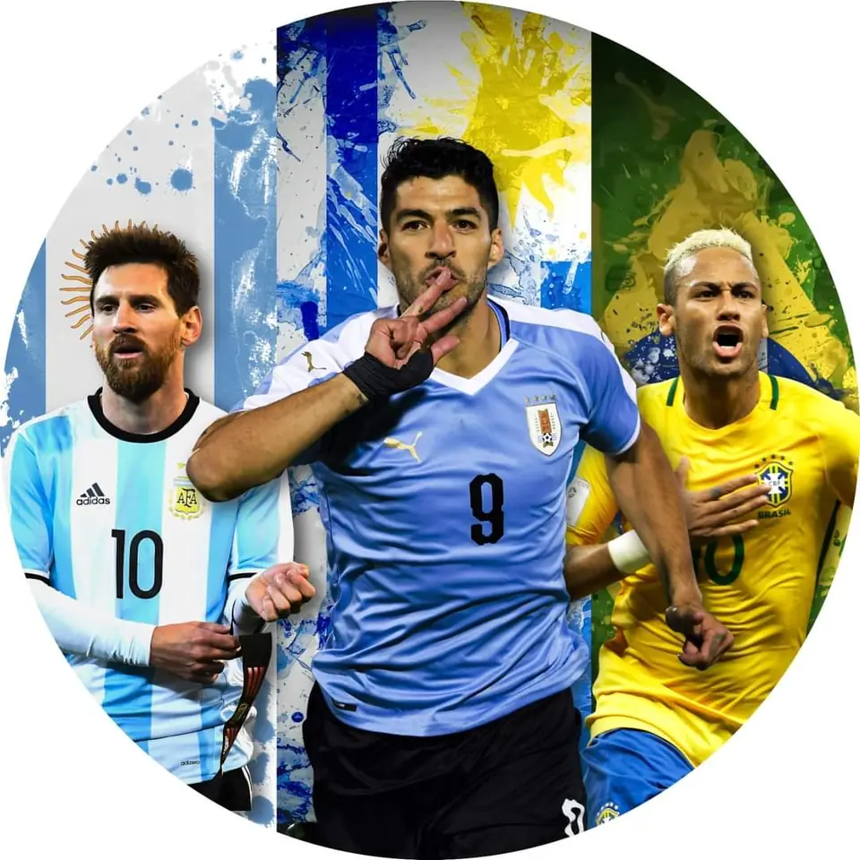 Panel Circular - Suarez,Messi & Neymar