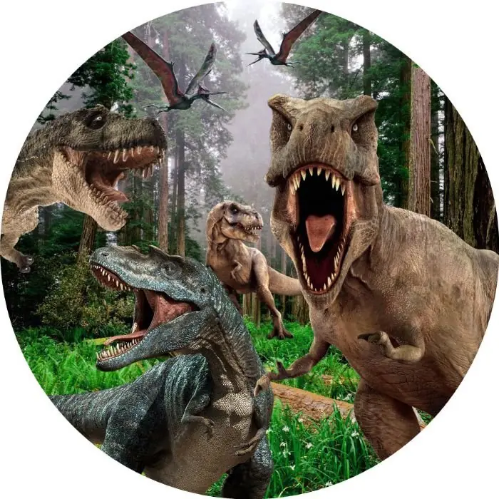 Panel Circular - Dinosaurios