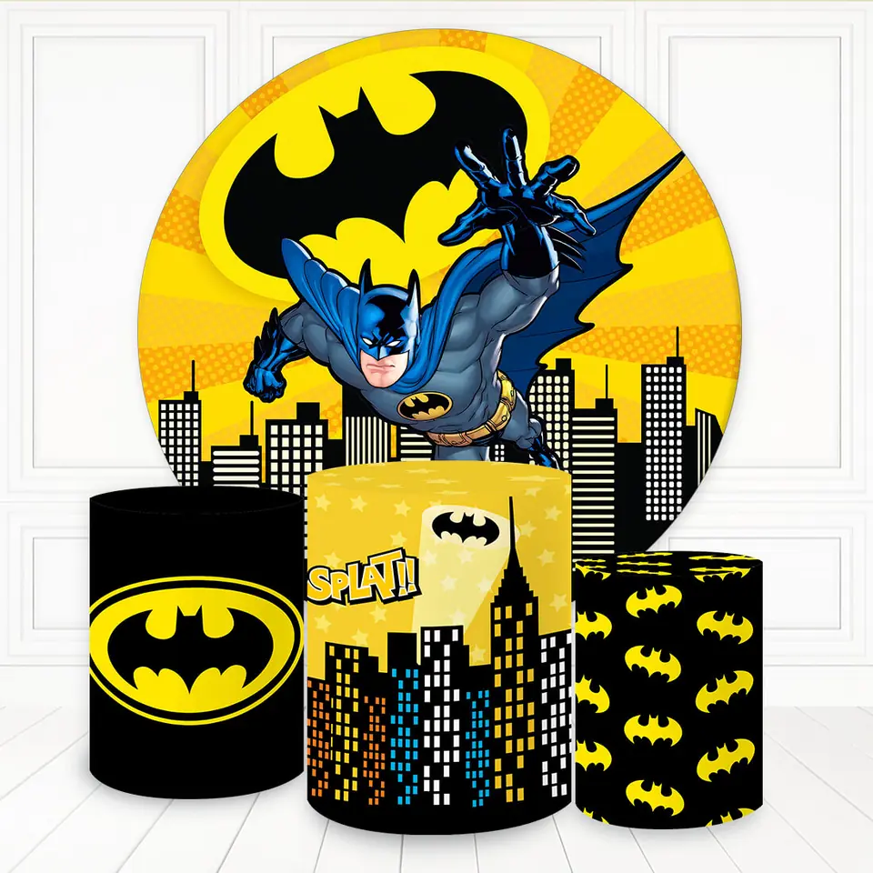 Kit panel circular trio de fundas - Batman