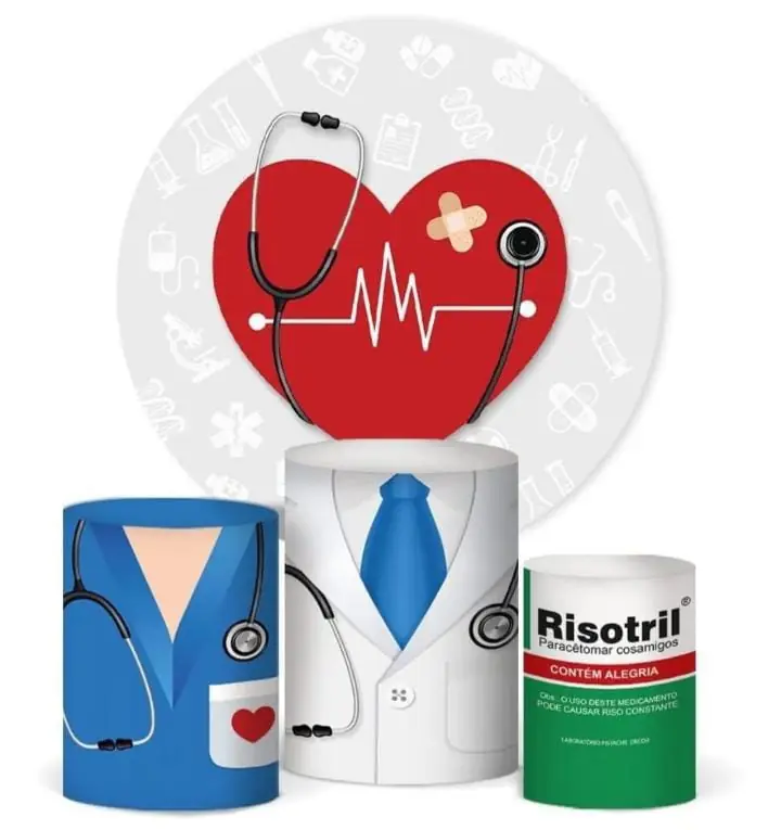Kit panel circular trio de fundas - Medicina