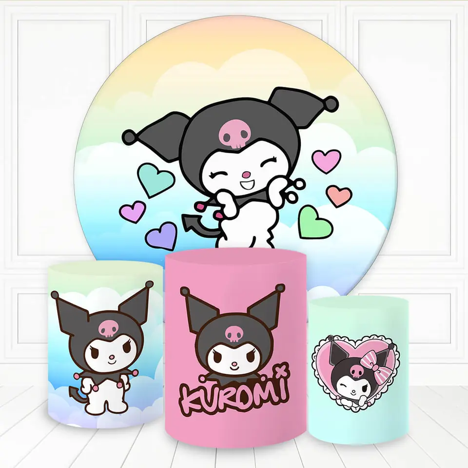 Kit panel circular trio de fundas - Kuromi
