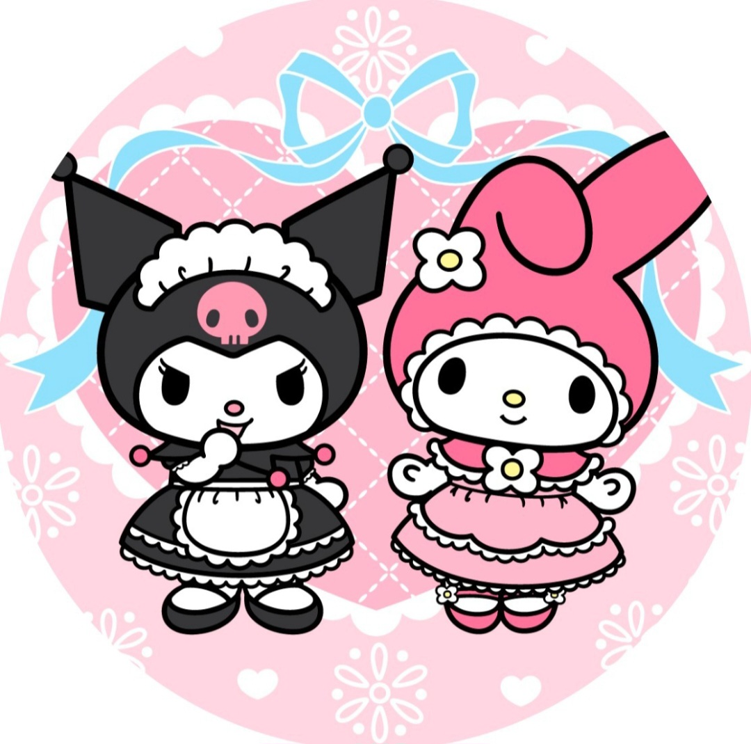 Panel Circular - Kuromi & My Melody