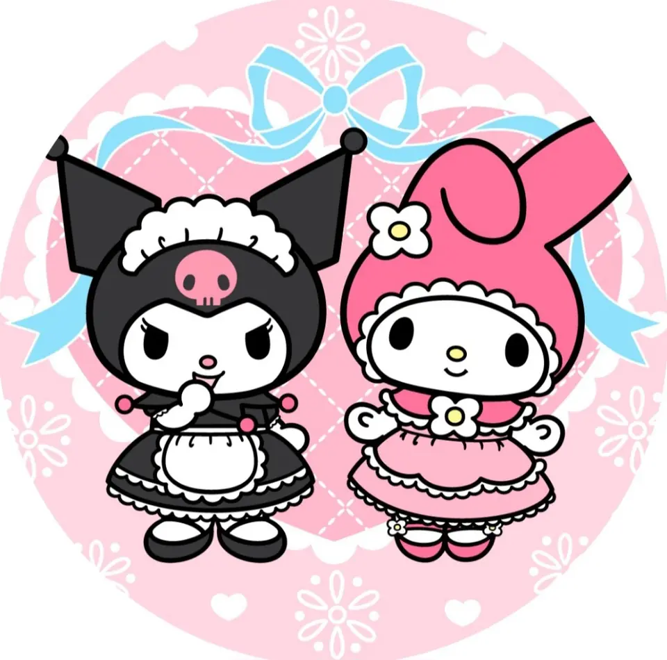 Panel Circular - Kuromi & My Melody