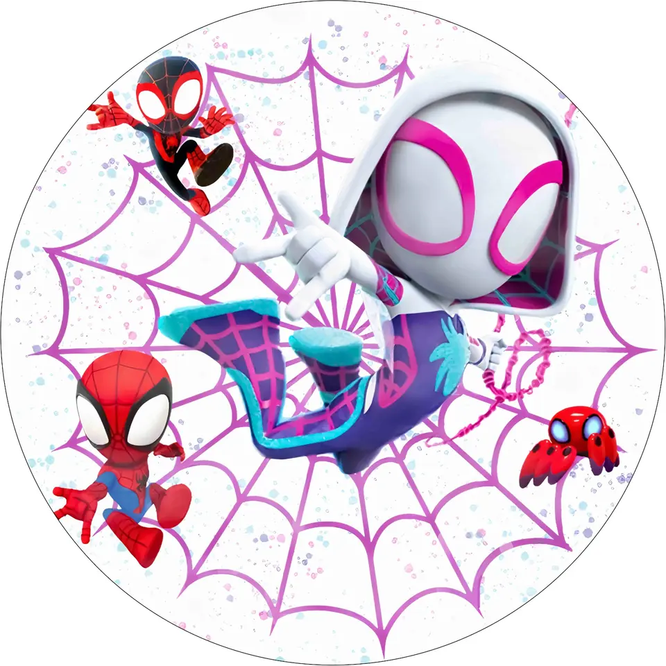 Panel Circular - Super Heroes Cute