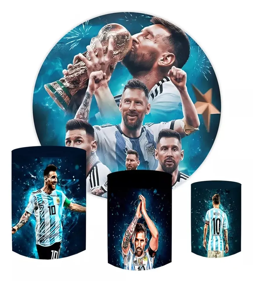 Kit panel circular trio de fundas – Messi
