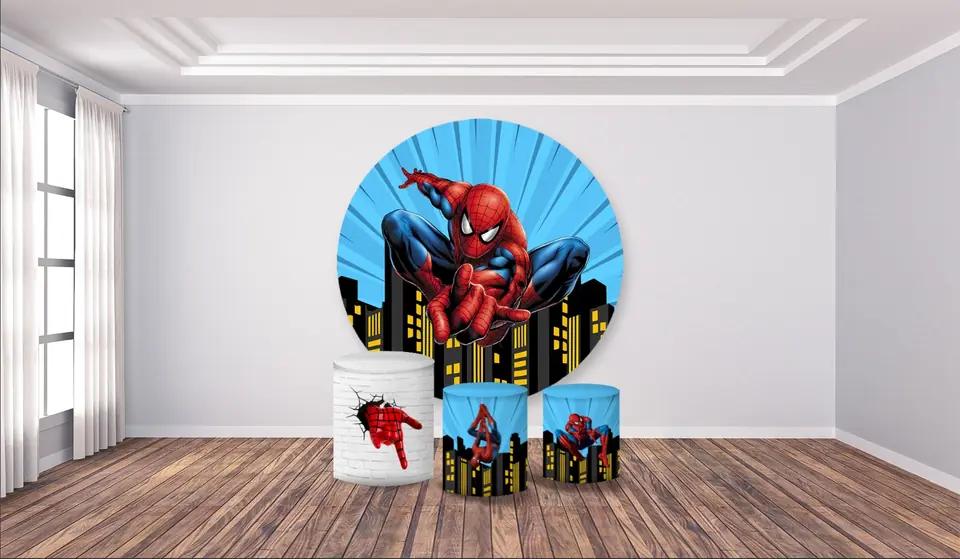 Kit panel circular trio de fundas - Hombre Araña