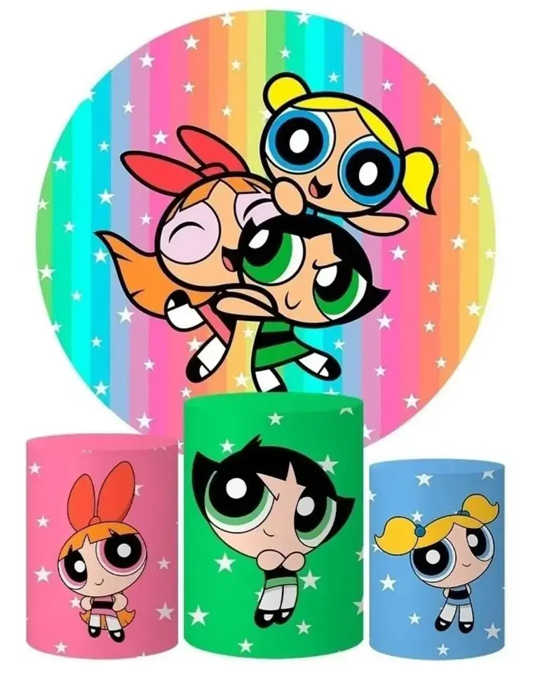Kit panel circular trio de fundas – Chicas Super Poderosas