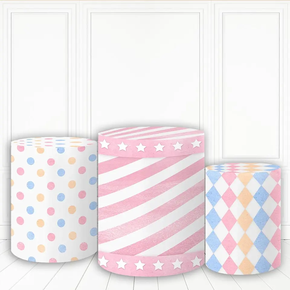 Trio de fundas - Circo Rosa