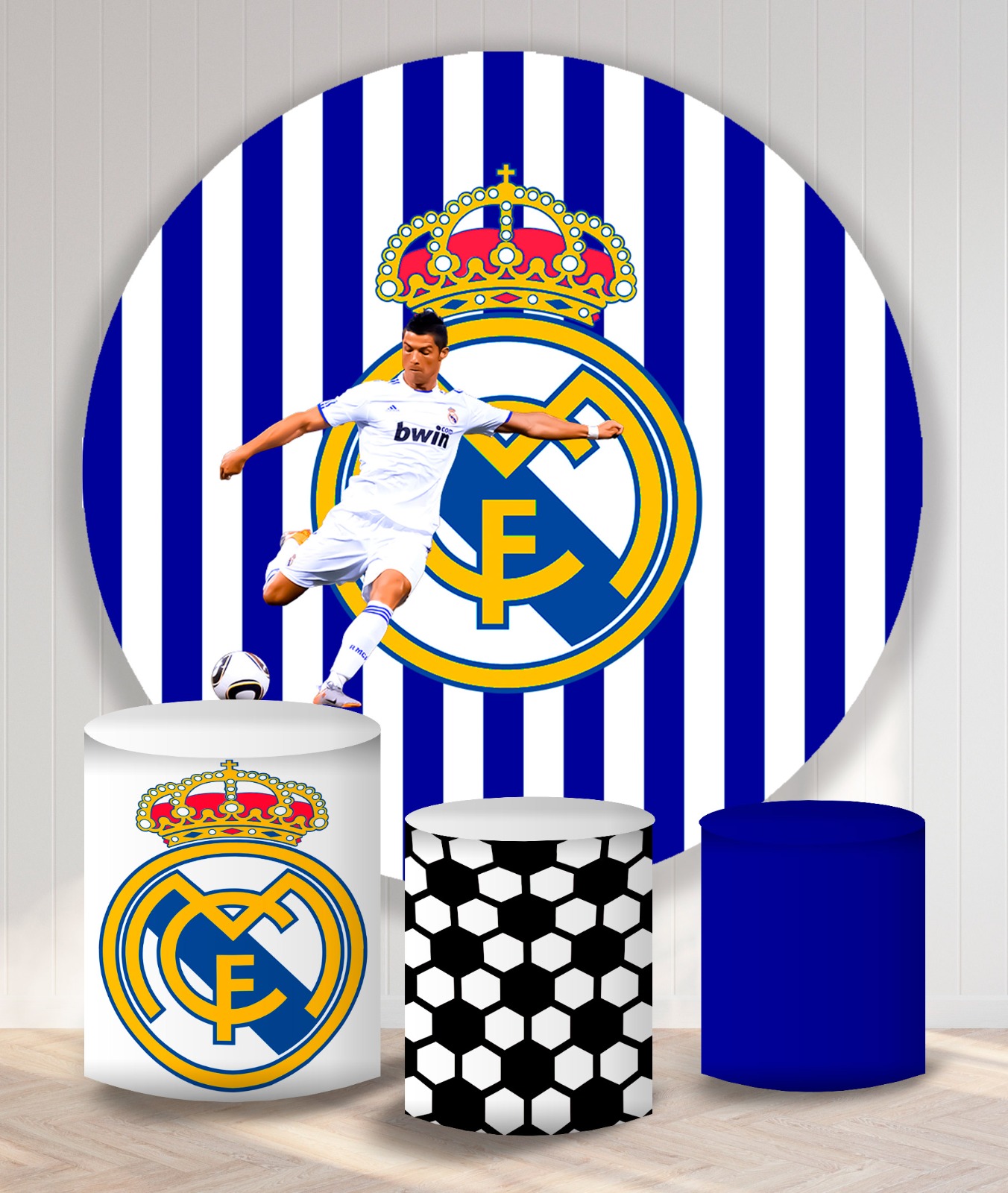 Kit panel circular trio de fundas - Real Madrid