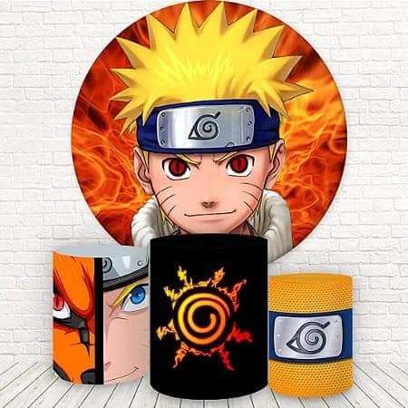 Kit panel circular trio de fundas - Naruto