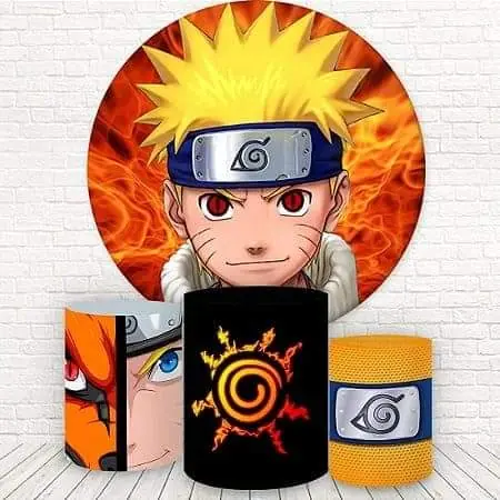 Kit panel circular trio de fundas - Naruto