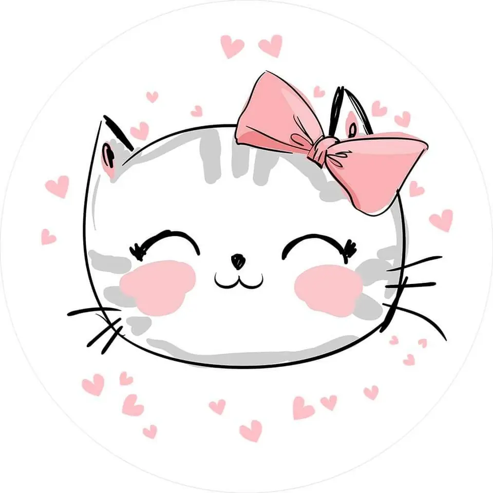 Panel Circular - Gatito