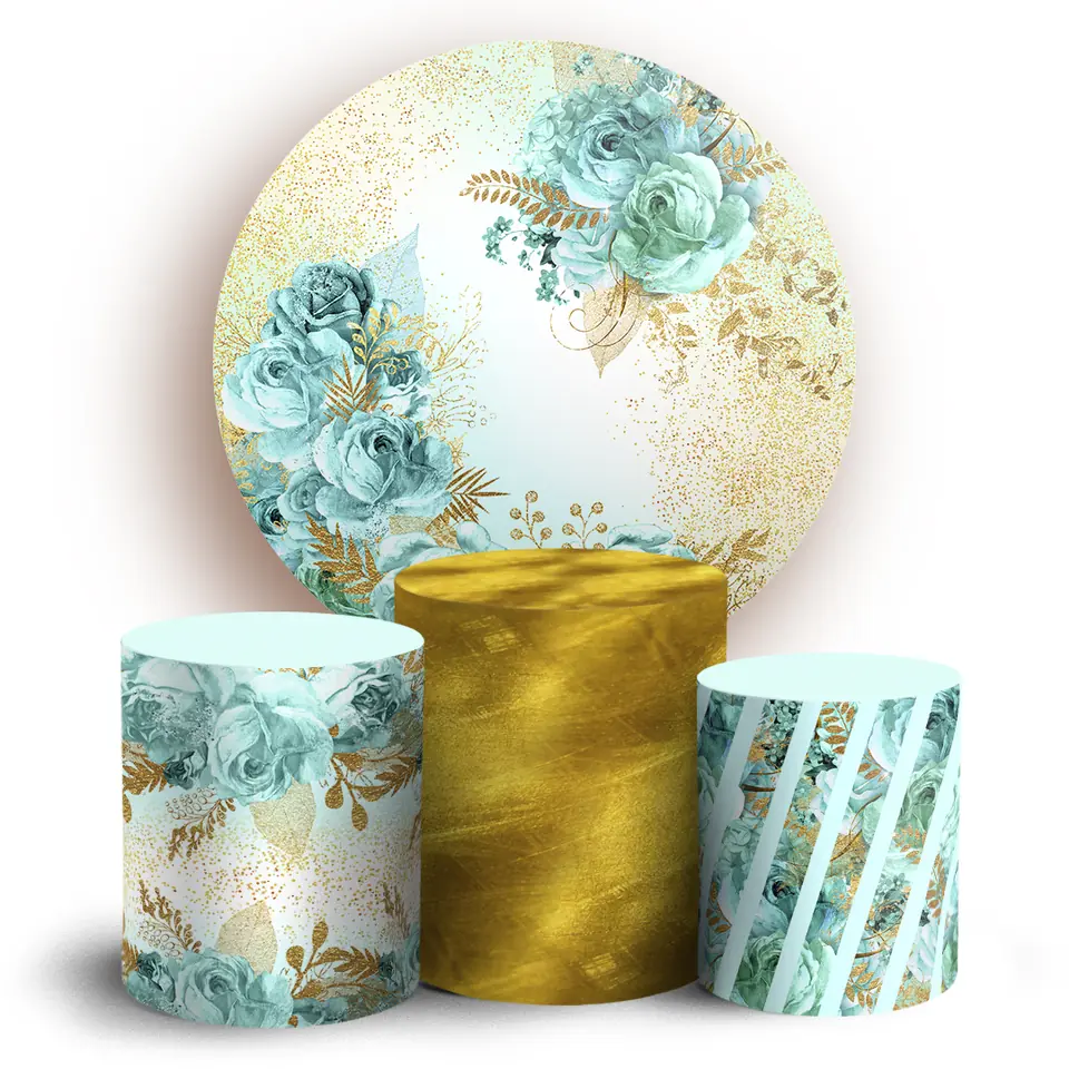 Kit panel circular trio de fundas - Floral