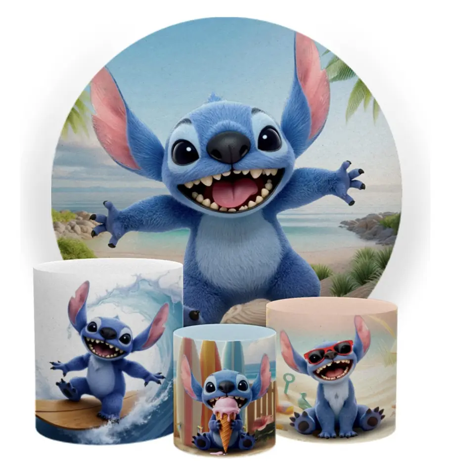 Kit panel circular trio de fundas – Stitch