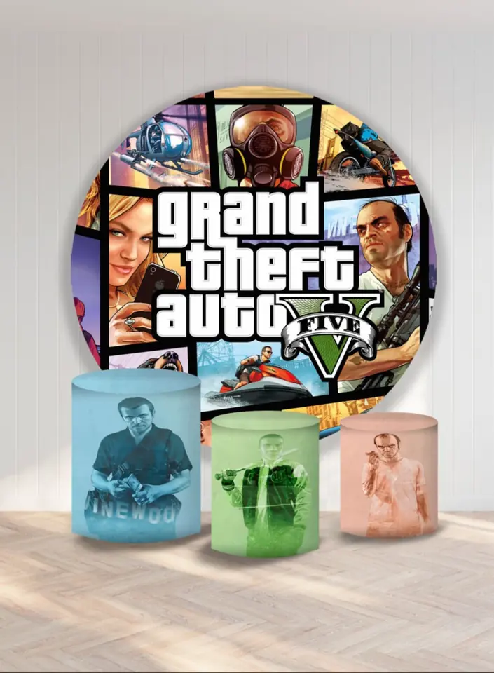 Kit panel circular trio de fundas - Grand Theft Auto