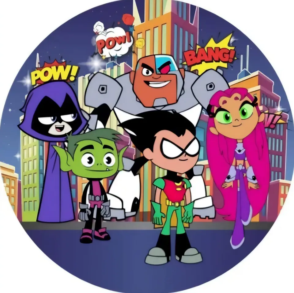 Panel Circular - Titans Go