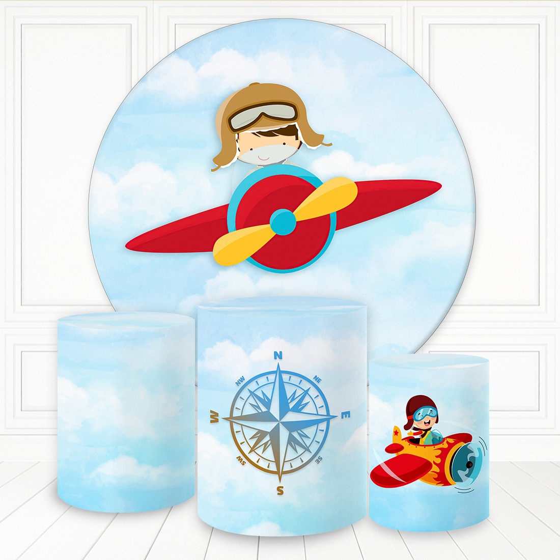 Kit panel circular trio de fundas - Aviador