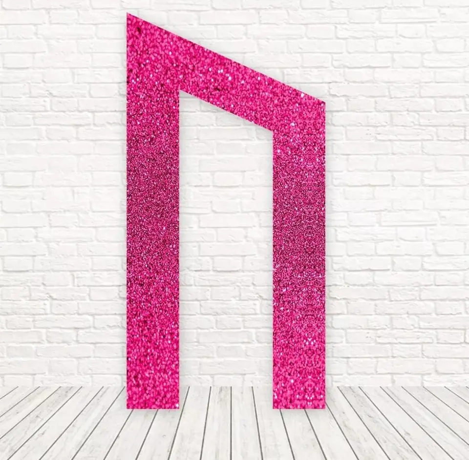 Panel Portal Diagonal - Glitter Rosa