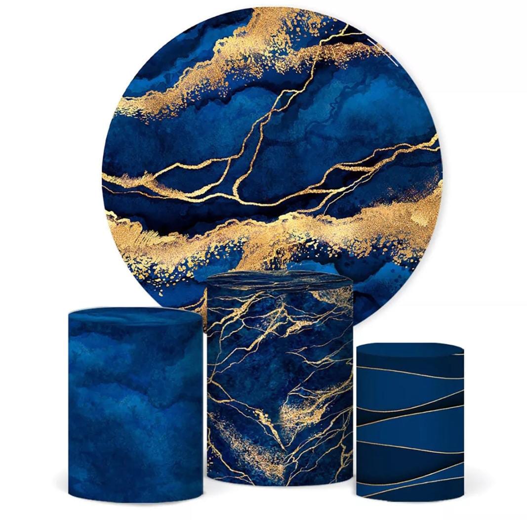 Kit panel circular trio de fundas - Marmolado