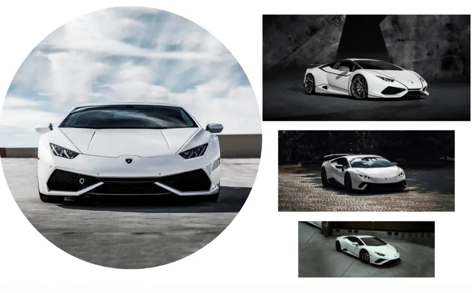 Kit panel circular trio de fundas - Lamborghini