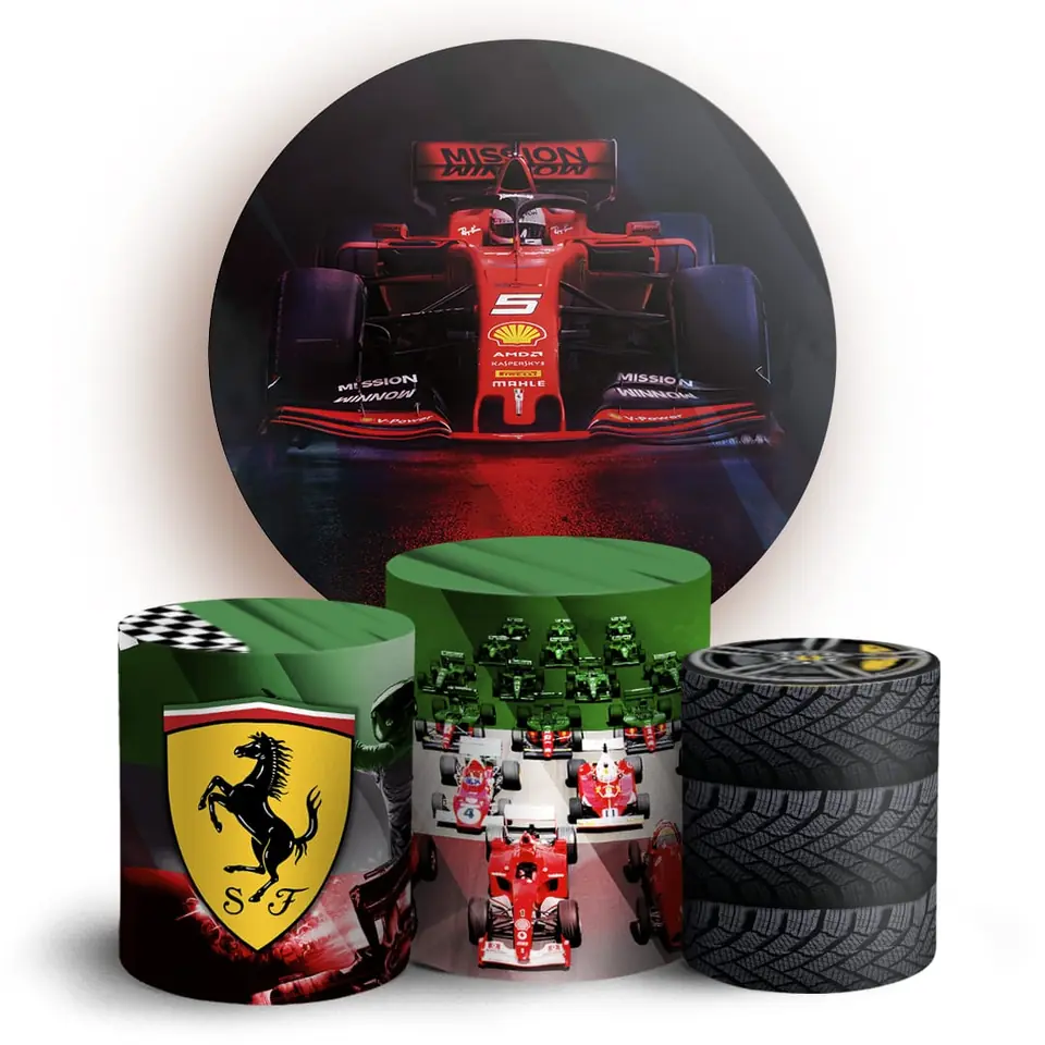 Kit panel circular trio de fundas - Ferrari