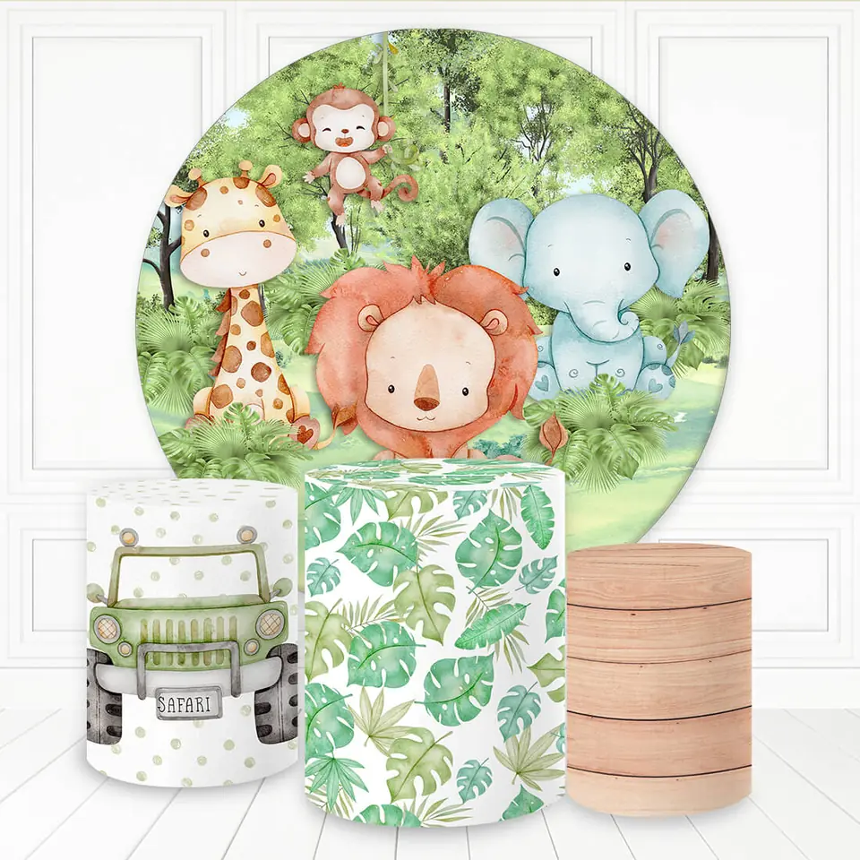 Kit panel circular trio de fundas - Safari