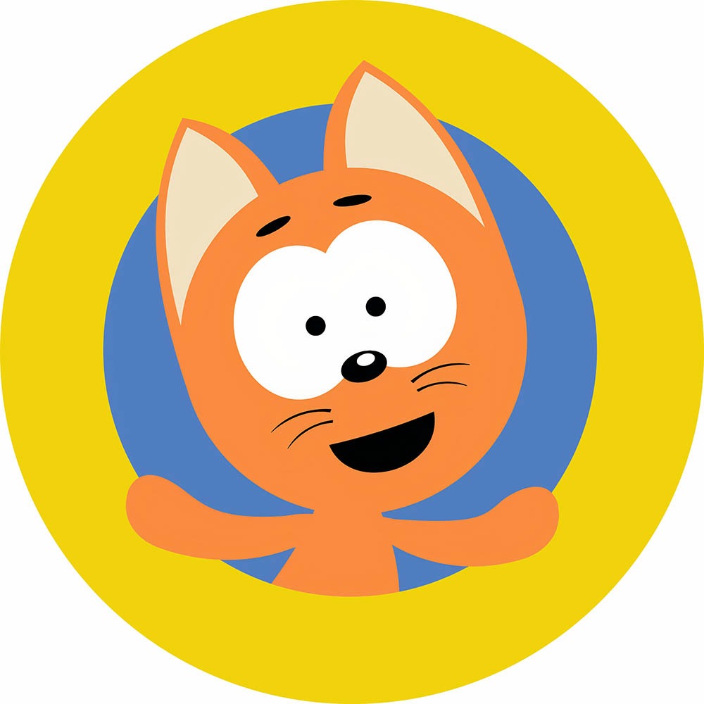 Panel Circular - Gatito kote