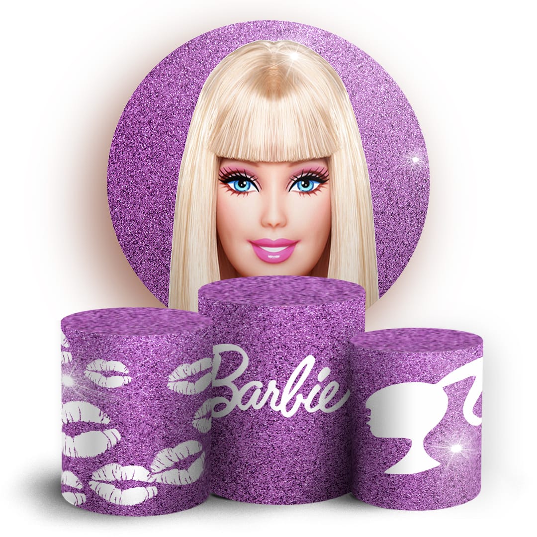 Kit panel circular trio de fundas - Barbie