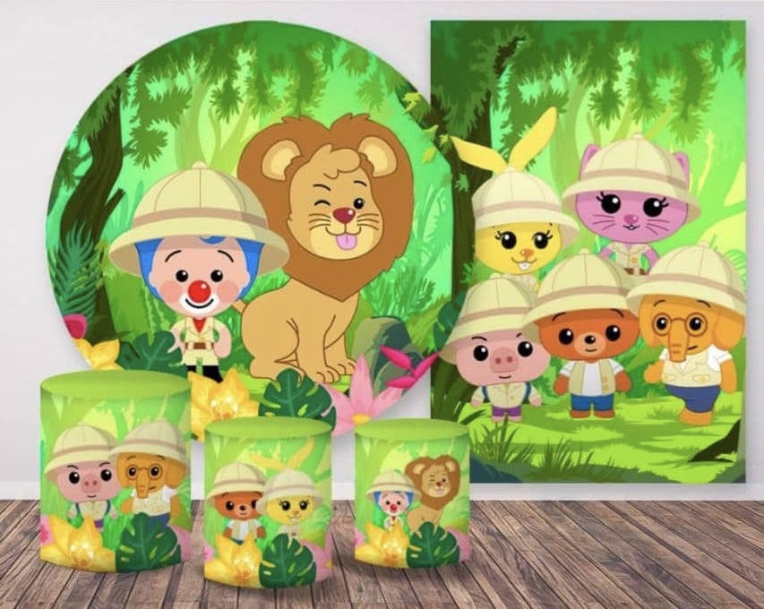 Kit panel circular,panel lateral,trio de fundas – Plim Plim Safari