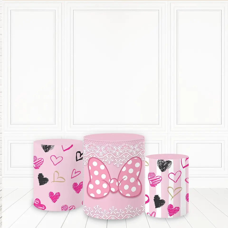 Trio de fundas - Minnie Rosa