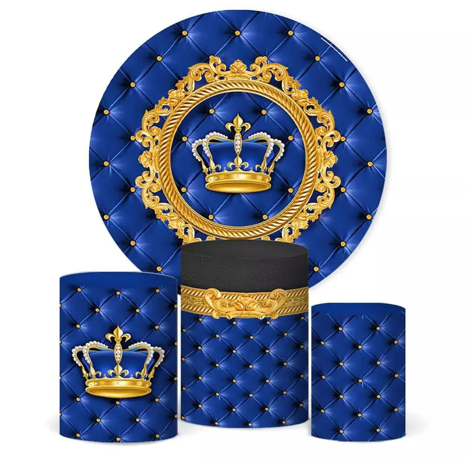 Kit panel circular trio de fundas - Realeza Azul
