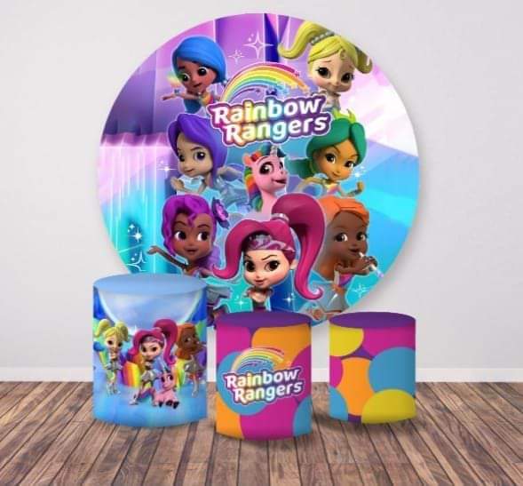 Kit panel circular trio de fundas - Raindow Rangers