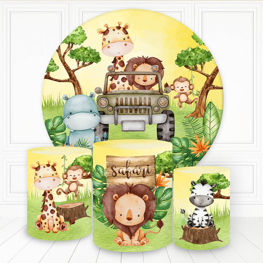 Kit panel circular trio de fundas - Safari