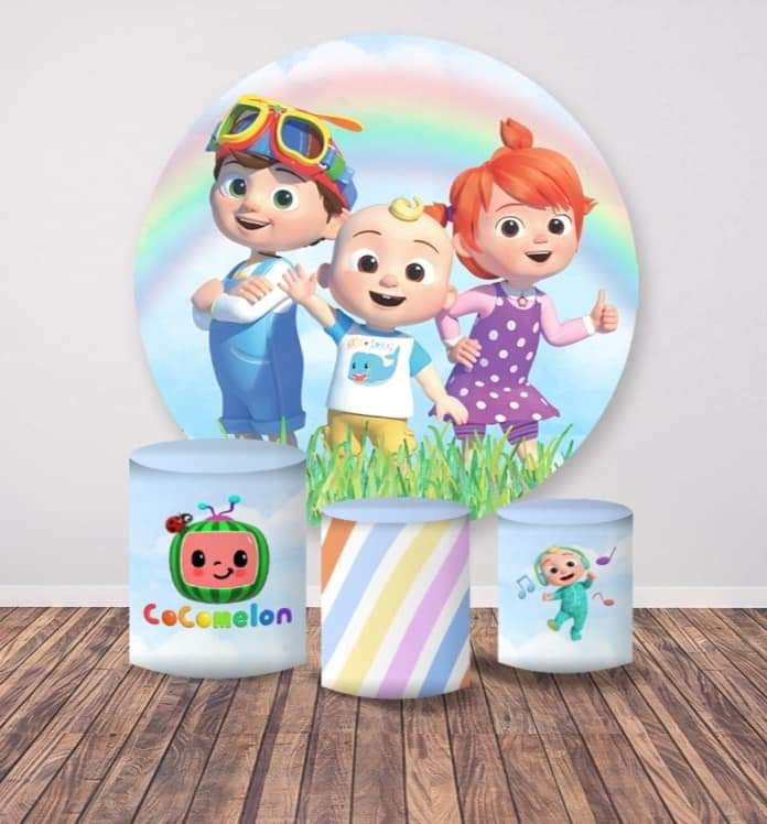 Kit panel circular trio de fundas - Coco Melon