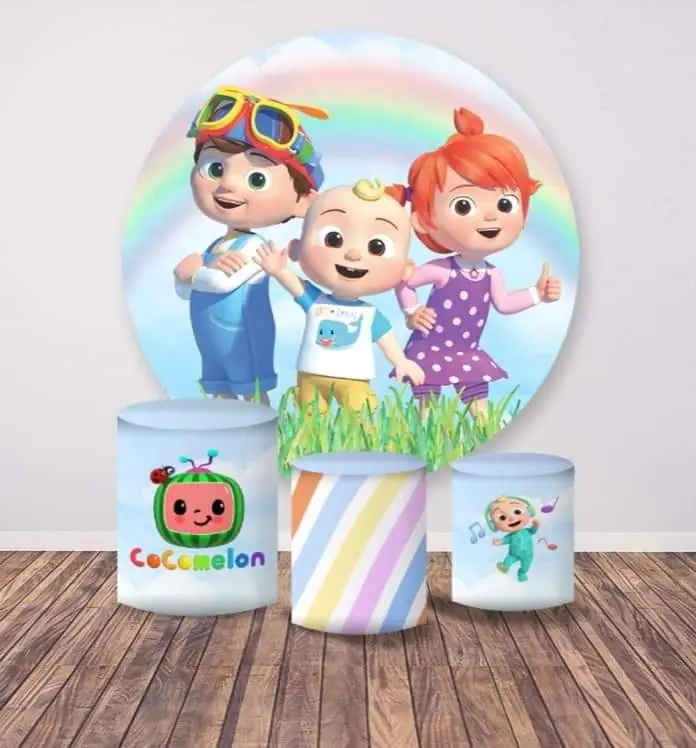 Kit panel circular trio de fundas - Coco Melon
