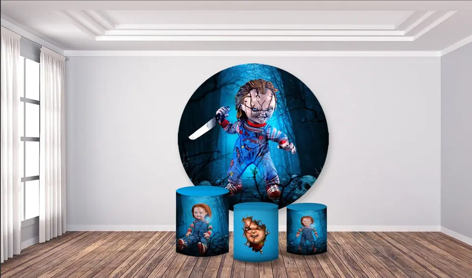 Kit panel circular trio de fundas - Chucky