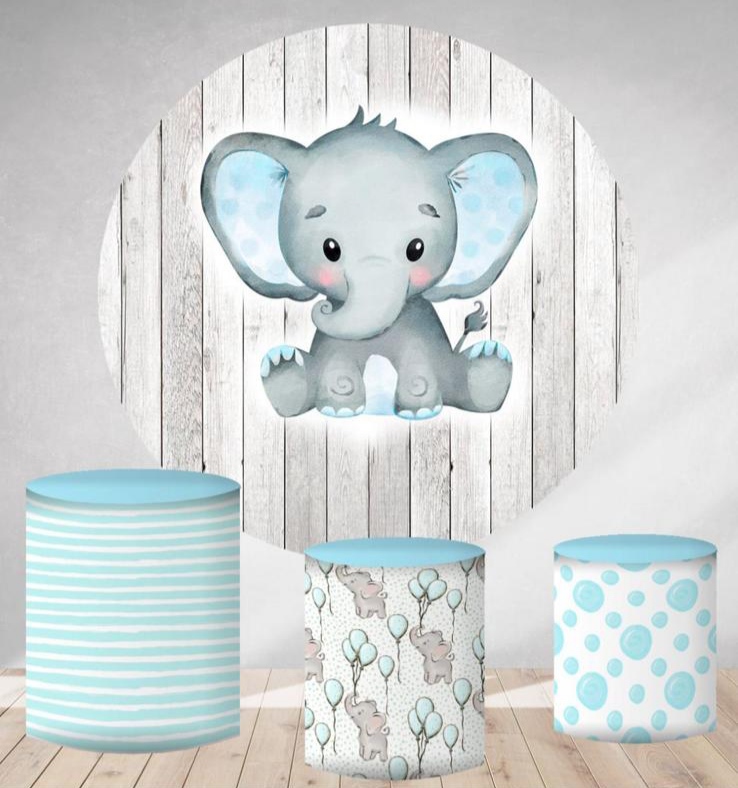 Kit panel circular trio de fundas - Elefante