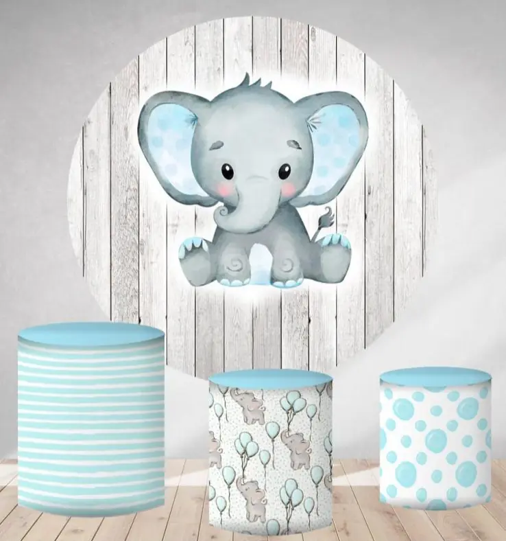 Kit panel circular trio de fundas - Elefante