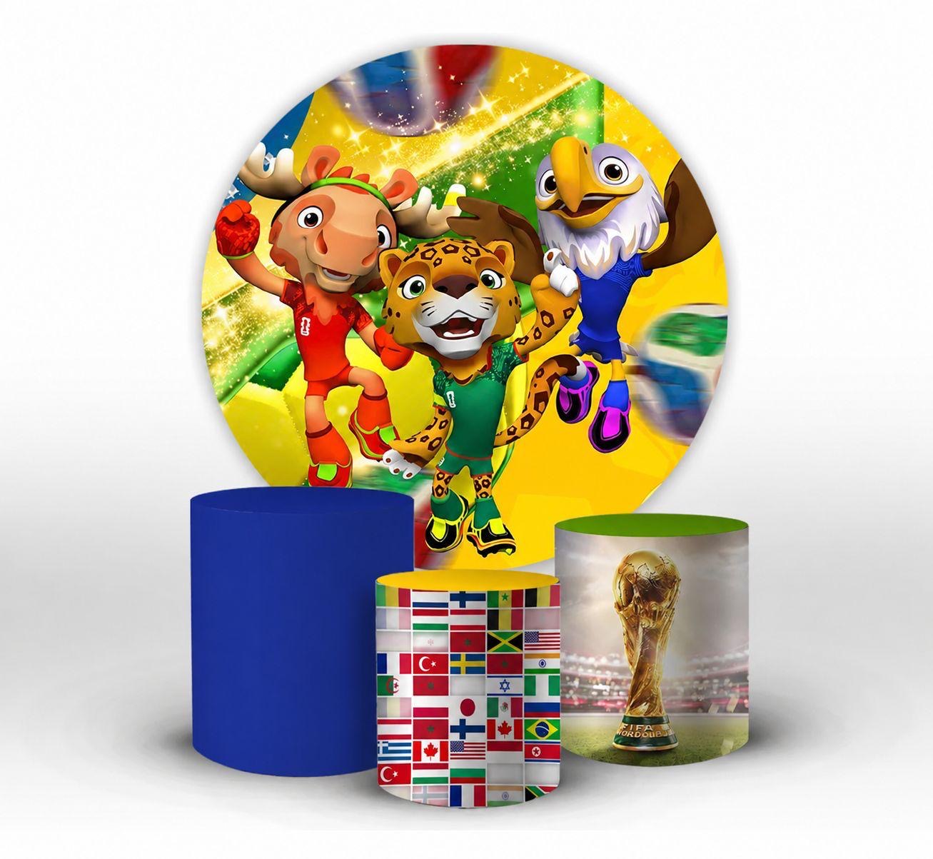 Kit panel circular trio de fundas – Mundial FIFA 2026