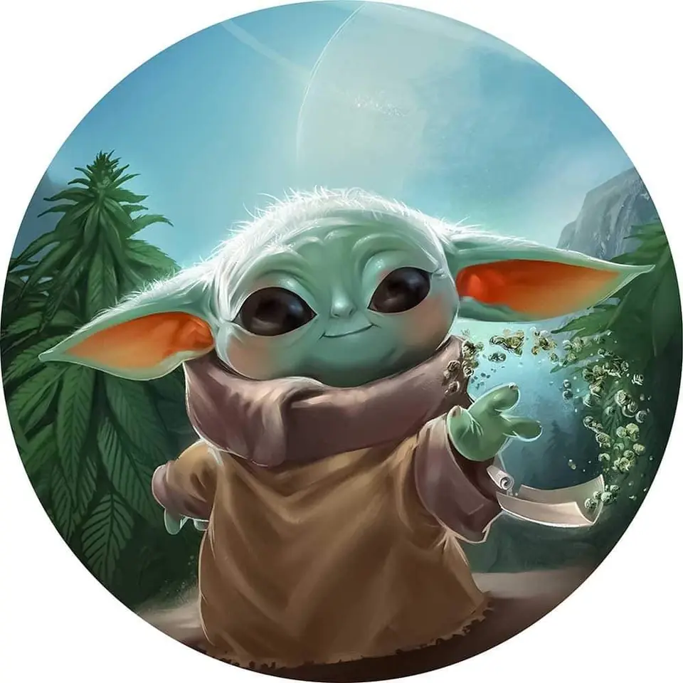 Panel Circular - Baby Yoda