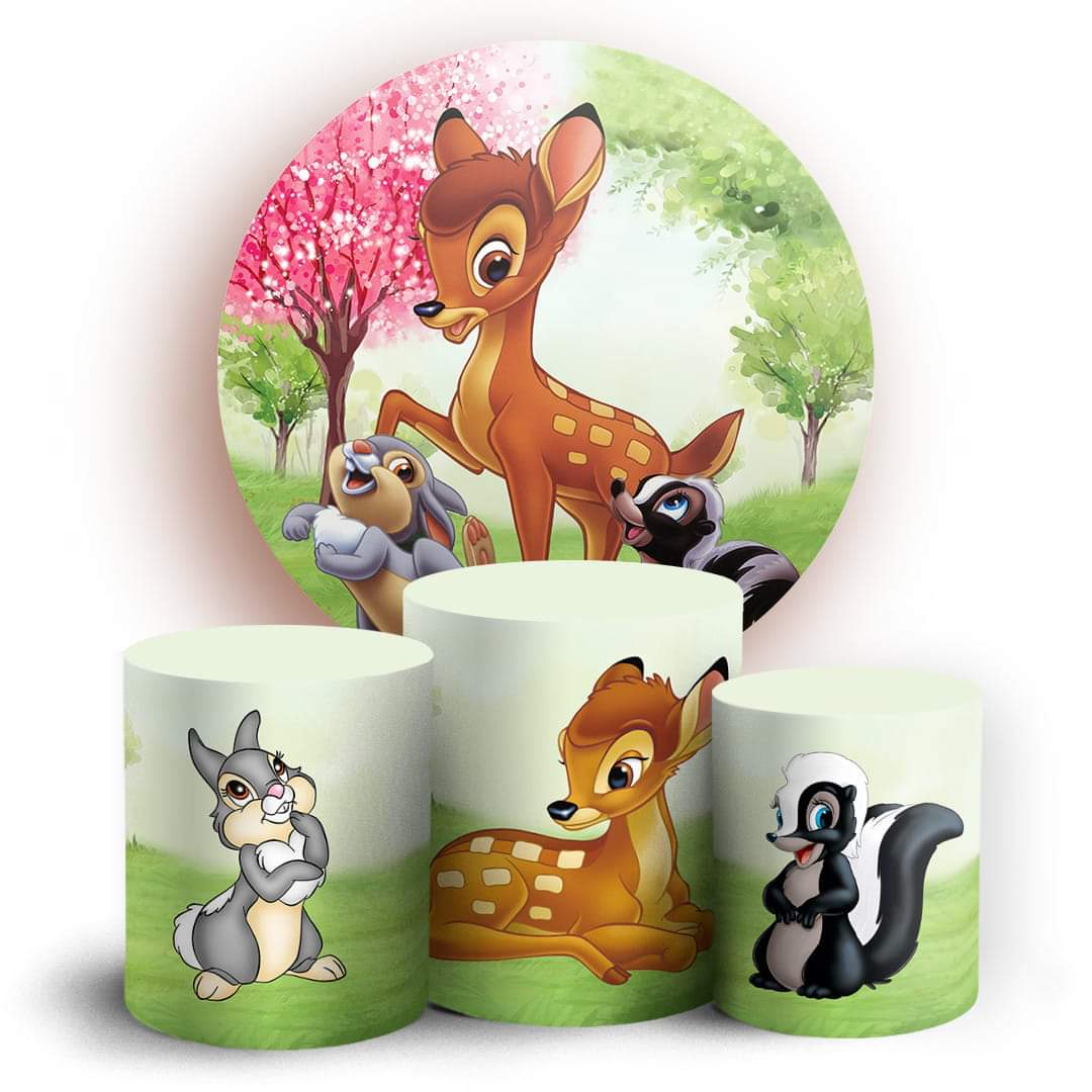 Kit panel circular trio de fundas - Bambi