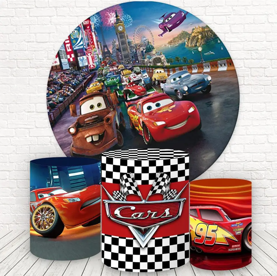 Kit panel circular trio de fundas - Cars