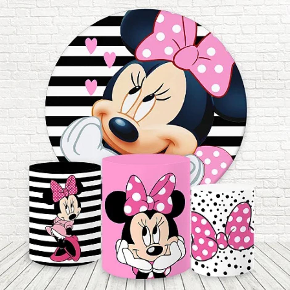 Kit panel circular trio de fundas - Minnie