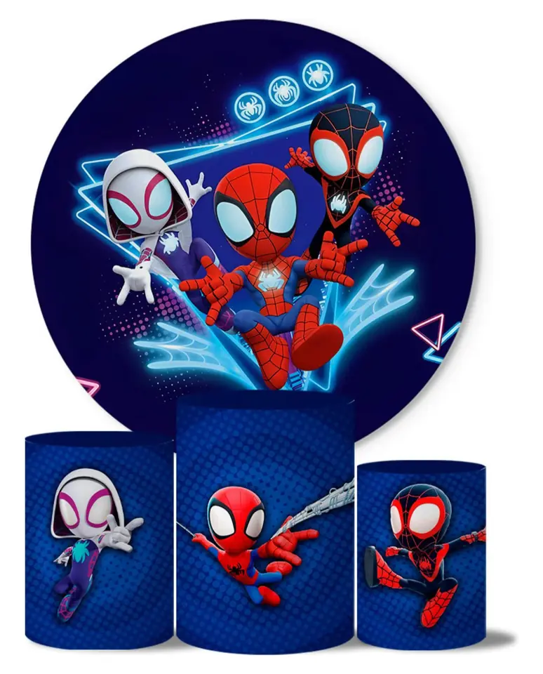 Kit panel circular trio de fundas - Spidey