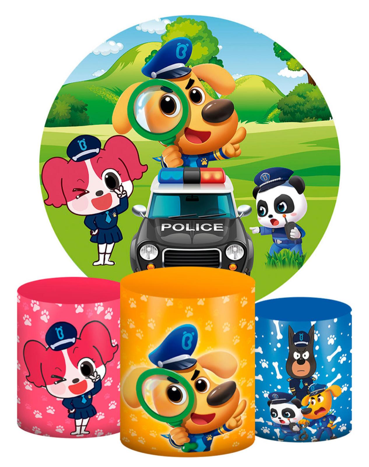 Kit panel circular trio de fundas – Sheriff Labrador