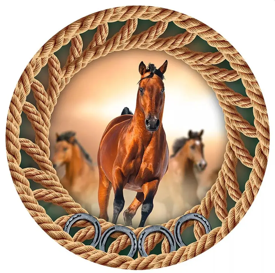 Panel Circular - Caballos