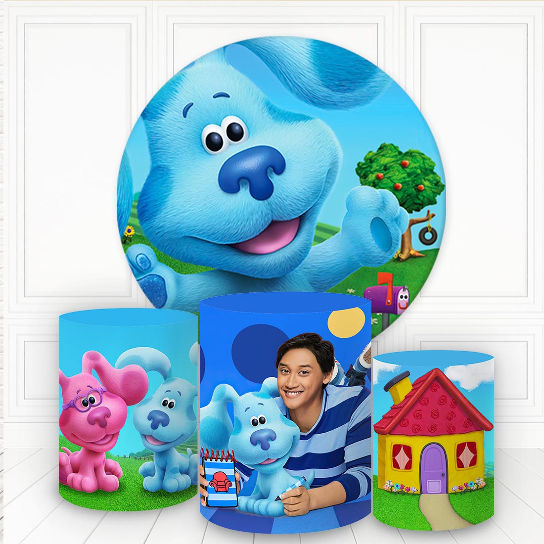 Kit panel circular trio de fundas - Las pistas de blue