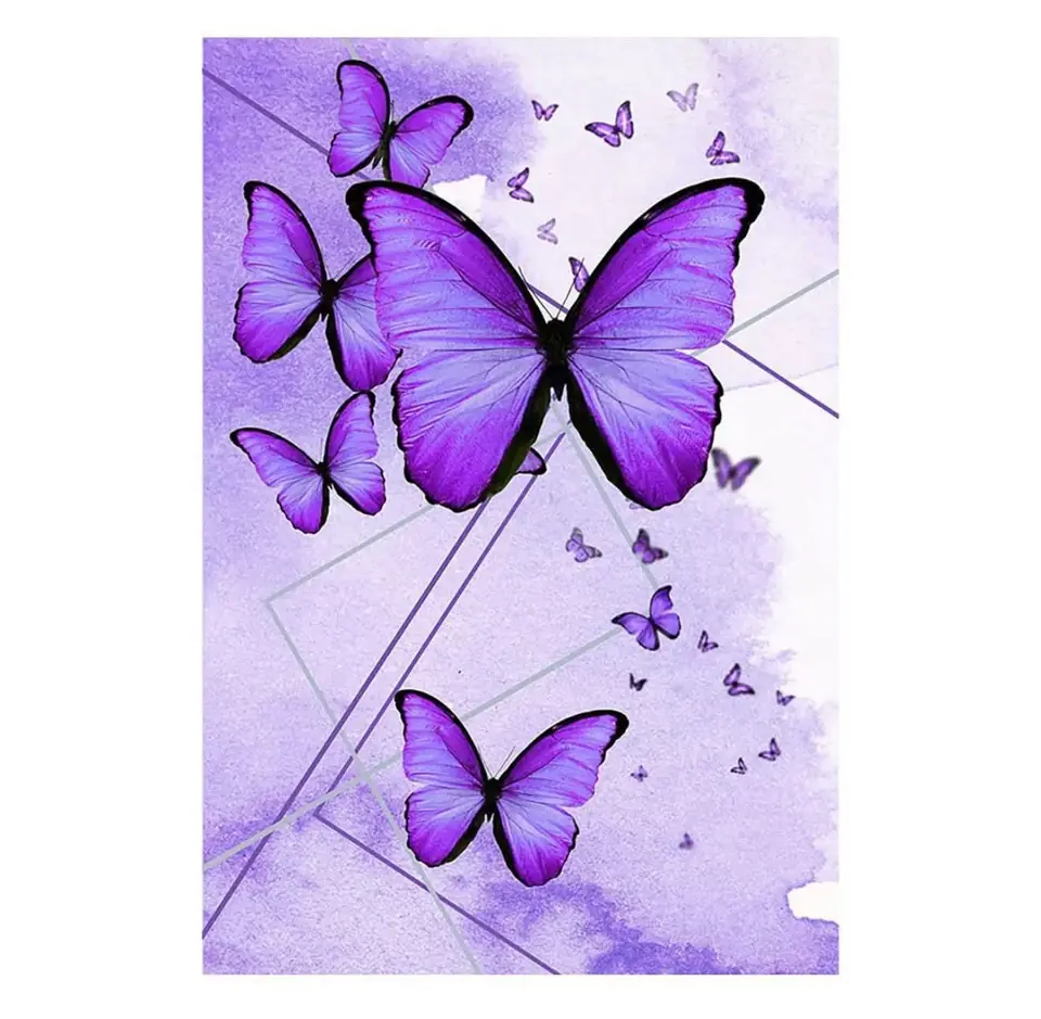 Panel Lateral 1.50x2.20 – Mariposas Lila